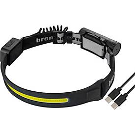 Brennenstuhl LuxPremium Akku LED Sensor Kopflampe SL 500 A, 500 Lumen, COB-LED, IP44, USB C, schwarz