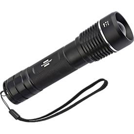 Brennenstuhl LuxPremium TL 1201 AF LED Taschenlampe, 1200 Lumen, stufenloser Fokus, IP67, Aluminium, 155 mm, schwarz