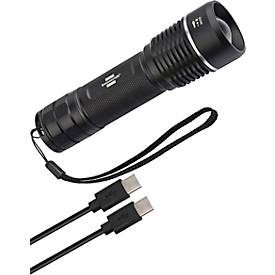 Brennenstuhl LuxPremium TL 1201 AF LED Taschenlampe, 1200 Lumen, stufenloser Fokus, IP67, Aluminium, 155 mm, schwarz