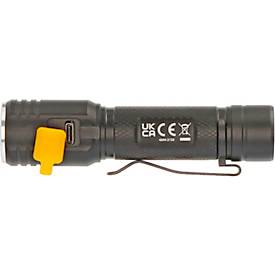 Brennenstuhl LuxPremium TL 410 A LED-Taschenlampe, 400 Lumen, Aluminium, USB C, IP44, 131m Leuchtweite, schwarz