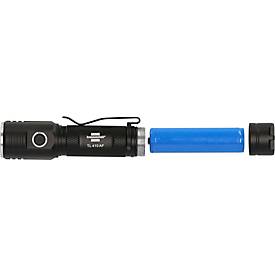 Brennenstuhl LuxPremium TL 410 A LED-Taschenlampe, 400 Lumen, Aluminium, USB C, IP44, 131m Leuchtweite, schwarz