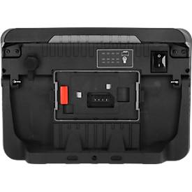 Brennenstuhl Multi Battery LED Baustrahler 10050 MH, Akku- und Netzbetrieb, Batterieanzeige, ergonomischer Griff, 100W, 12500 lm, IP55, L 177 x B 354 x H 258 mm, schwarz