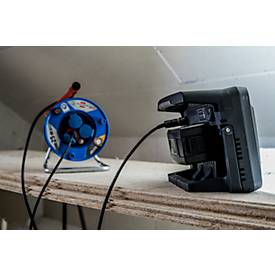 Brennenstuhl Multi Battery LED Baustrahler 10050 MH, Akku- und Netzbetrieb, Batterieanzeige, ergonomischer Griff, 100W, 12500 lm, IP55, L 177 x B 354 x H 258 mm, schwarz