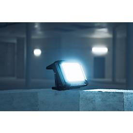 Brennenstuhl Multi Battery LED Baustrahler 10050 MH, Akku- und Netzbetrieb, Batterieanzeige, ergonomischer Griff, 100W, 12500 lm, IP55, L 177 x B 354 x H 258 mm, schwarz