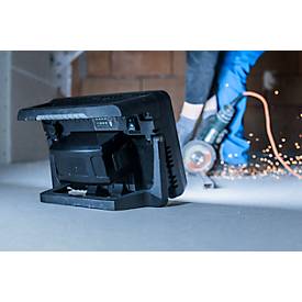 Brennenstuhl Multi Battery LED Baustrahler 10050 MH, Akku- und Netzbetrieb, Batterieanzeige, ergonomischer Griff, 100W, 12500 lm, IP55, L 177 x B 354 x H 258 mm, schwarz