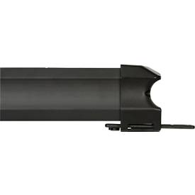 Brennenstuhl Premium-Line Mehrfach-Steckdosenleiste, 4-fach, Aufhängevorrichtung, beleuchteter Sicherheitsschalter, 45°-Anordnung, lichtgrau/schwarz