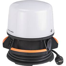 Brennenstuhl professionalLINE LED Baustrahler ORUM 5050 M, 360° Abstrahlwinkel, 5800 lm, IP54, IK08, L 280 x B 280 x H 286 mm, schwarz