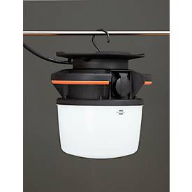 Brennenstuhl professionalLINE LED Baustrahler ORUM 5050 M, 360° Abstrahlwinkel, 5800 lm, IP54, IK08, L 280 x B 280 x H 286 mm, schwarz