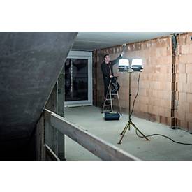 Brennenstuhl professionalLINE LED Baustrahler ORUM 5050 M, 360° Abstrahlwinkel, 5800 lm, IP54, IK08, L 280 x B 280 x H 286 mm, schwarz