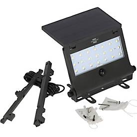 Brennenstuhl Solar LED Strahler SOL 1000 Pad, 1000 Lumen, IP65, Bewegungs- und Dämmerungssensor, 4 Modi, Schwarz