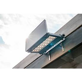 Brennenstuhl Solar LED Strahler SOL 1000 Pad, 1000 Lumen, IP65, Bewegungs- und Dämmerungssensor, 4 Modi, Schwarz