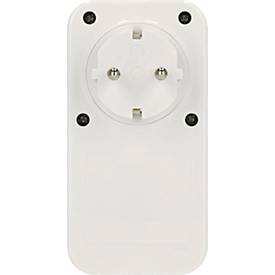 Brennenstuhl Timer-Steckdose mit LED-Anzeige, 1x USB A, 1x USB-C, Countdown 15 Min bis 8 Std, schwarz/weiß