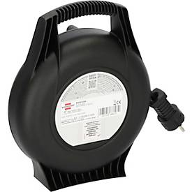 Brennenstuhl Vario Line Kabelbox VL2-X, 3-fach Steckdose, 2 USB, 10m Kabel, Überhitzungsschutz, schwarz