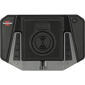 Brennenstuhl Wireless Charging Pad WCP, 10W, Magnetbefestigung, USB C kompatibel, inkl. 1m Kabel, schwarz