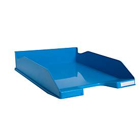 Briefablage Exacompta BEE BLUE Combo-Midi, für Dokumente im Format A4+, stapelbar, Etikettenhalter, Kunststoff, blaugrün, 6 Stück