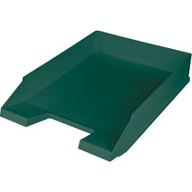 Briefablage Helit The Green Staff, für Format A4-C4, versetzt stapelbar, Recyclingkunststoff, grün, 5 Stück