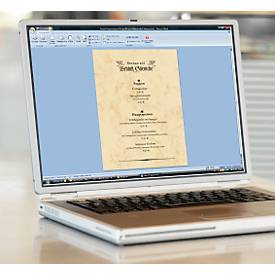 Briefbögen "Marmor", beige, 200 g, 50 Blatt