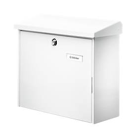 Briefkasten Comfort, Stahlblech verzinkt, weiß