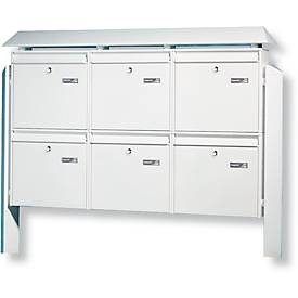 Briefkastenanlage Terzo, 6-er, weiß