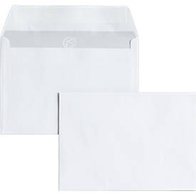 Briefumschläge, DIN C6, ohne Fenster, haftklebend, 25 Stück