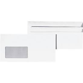 Briefumschläge, DIN lang, mit Fenster, selbstklebend, 1000 Stück
