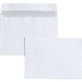 Briefumschläge, DIN C6, mit/ohne Fenster, selbstklebend/gummiert