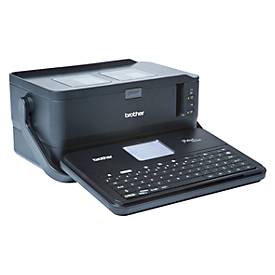 Brother Beschriftungsgerät PTD800W, USB u. WLAN, abnehmbare LCD-Tastatur, Tragegriff