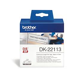 Brother Endlos-Etikett DK-22213, 62mm x 15,24m, Film transparent