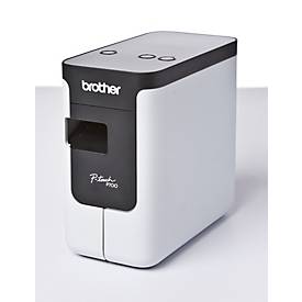 Brother Etikettendrucker P-Touch PT-P700, monochromer Thermotransferdruck, 180 dpi, 30 mm/s, USB, Auto-Cutter, grau-schwarz