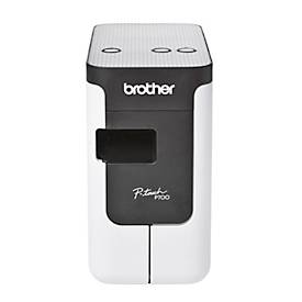 Brother Etikettendrucker P-Touch PT-P700, monochromer Thermotransferdruck, 180 dpi, 30 mm/s, USB, Auto-Cutter, grau-schwarz