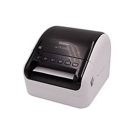 Brother Etikettendrucker QL-1110NWBc, Thermodirektdruck, 300 dpi, 69 Etiketten/min, USB/LAN/WLAN/Bluetooth, Auto-Cutter, grau-schwarz