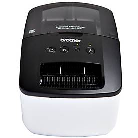 Brother Etikettendrucker QL-700, Thermodirektdruck, 300 dpi, 93 Etiketten/min, USB, Auto-Cutter, grau-schwarz