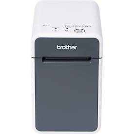Brother Etikettendrucker TD-2125N, Thermodirektdruck, 203 dpi, 152 mm/s, USB/LAN, grau