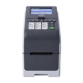 Brother Etikettendrucker TD-2320DS203, Thermodirektdruck, 203 dpi, 152 mm/s, USB/LAN, 3,5″ Farbdisplay, grau