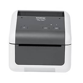 Brother Etikettendrucker TD-4210D, Thermodirektdruck, 203 dpi, 127 mm/s, USB, grau-schwarz