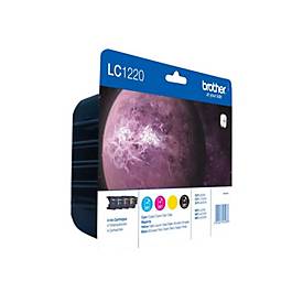 Brother LC1220VALBP - 4er-Pack - Schwarz, Gelb, Cyan, Magenta - original - Tintenpatrone