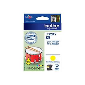 Brother LC22UY - XL - Gelb - original - Tintenpatrone