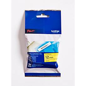 Brother M-Schriftbandkassette K 631, 12 mm, gelb/schwarz