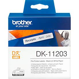 BROTHER Ordnerregister-Etiketten DK-11203, 17x87 mm, 300 Stück