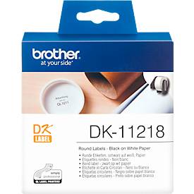 BROTHER Runde Etiketten DK-11218, ø 24mm, 1000 Stück