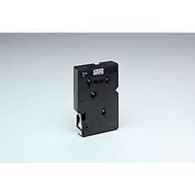 Brother Schriftbandkassette TC-101, 12 mm breit, farblos/schwarz
