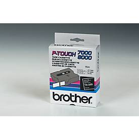 Brother Schriftbandkassette TX-355, 24 mm breit, schwarz/weiß