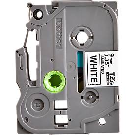 Brother Schriftbandkassette TZe-221, 9 mm breit, weiß/schwarz