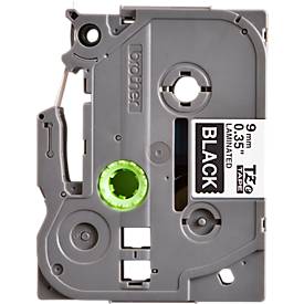 Brother Schriftbandkassette TZe-325, 9 mm breit, schwarz/weiß