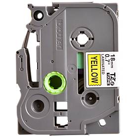 Brother Schriftbandkassette TZe-641, 18 mm breit, gelb/schwarz