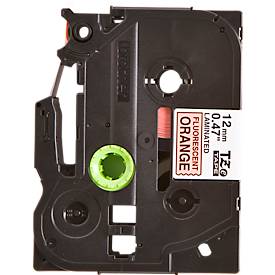 Brother Schriftbandkassette TZe-B31, 12 mm breit, signalorange/schwarz