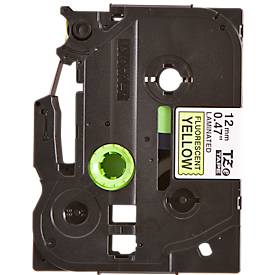 Brother Schriftbandkassette TZe-C31, 12 mm breit, signalgelb/schwarz