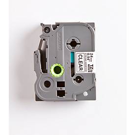 brother Schriftbandkassette TZe-S151, farblos/schwarz