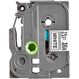 brother Schriftbandkassette TZe-S231, 12 mm breit, weiß/schwarz