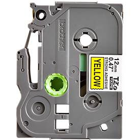 Brother Schriftbandkassette TZe-S631, 12 mm breit, gelb/schwarz